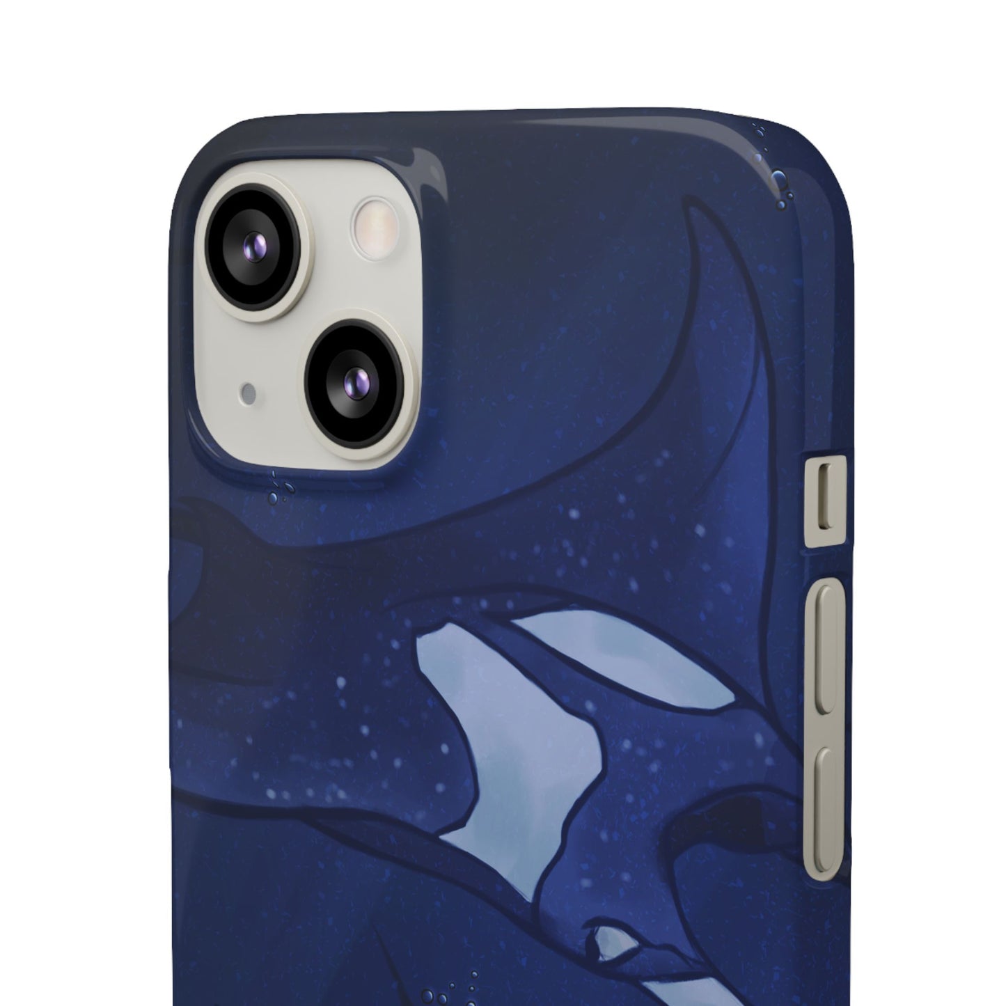 Ocean-Inspired Snap Case | Vibrant Manta Ray design