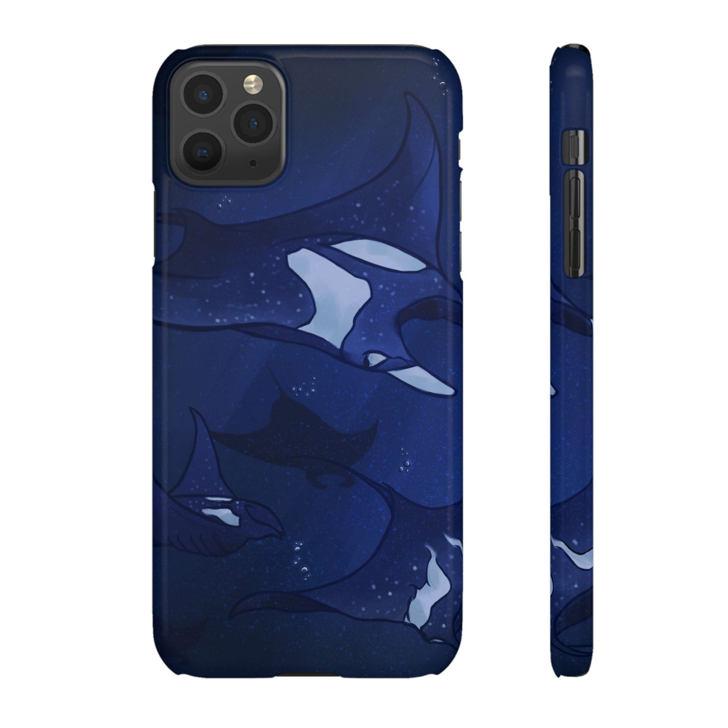 Ocean-Inspired Snap Case | Vibrant Manta Ray design
