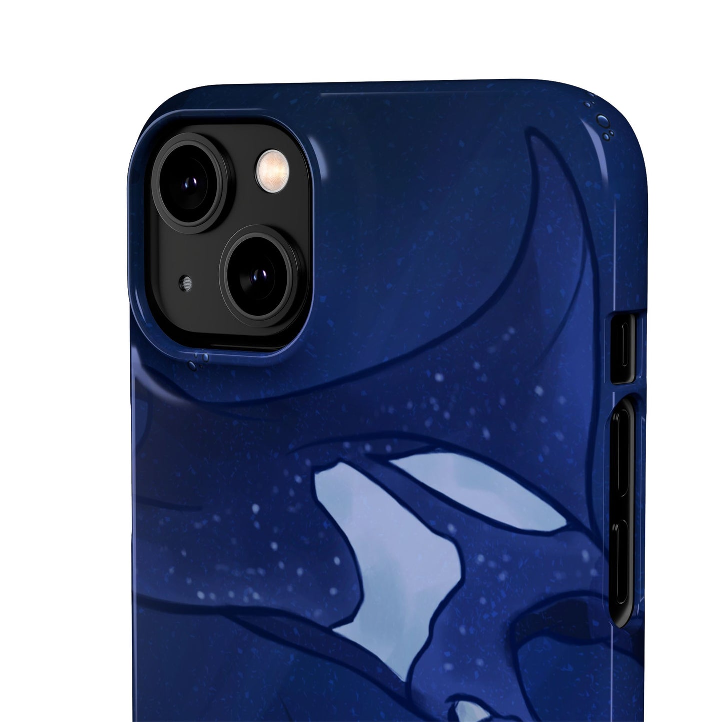 Ocean-Inspired Snap Case | Vibrant Manta Ray design