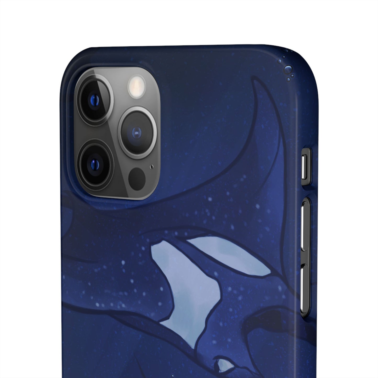 Ocean-Inspired Snap Case | Vibrant Manta Ray design