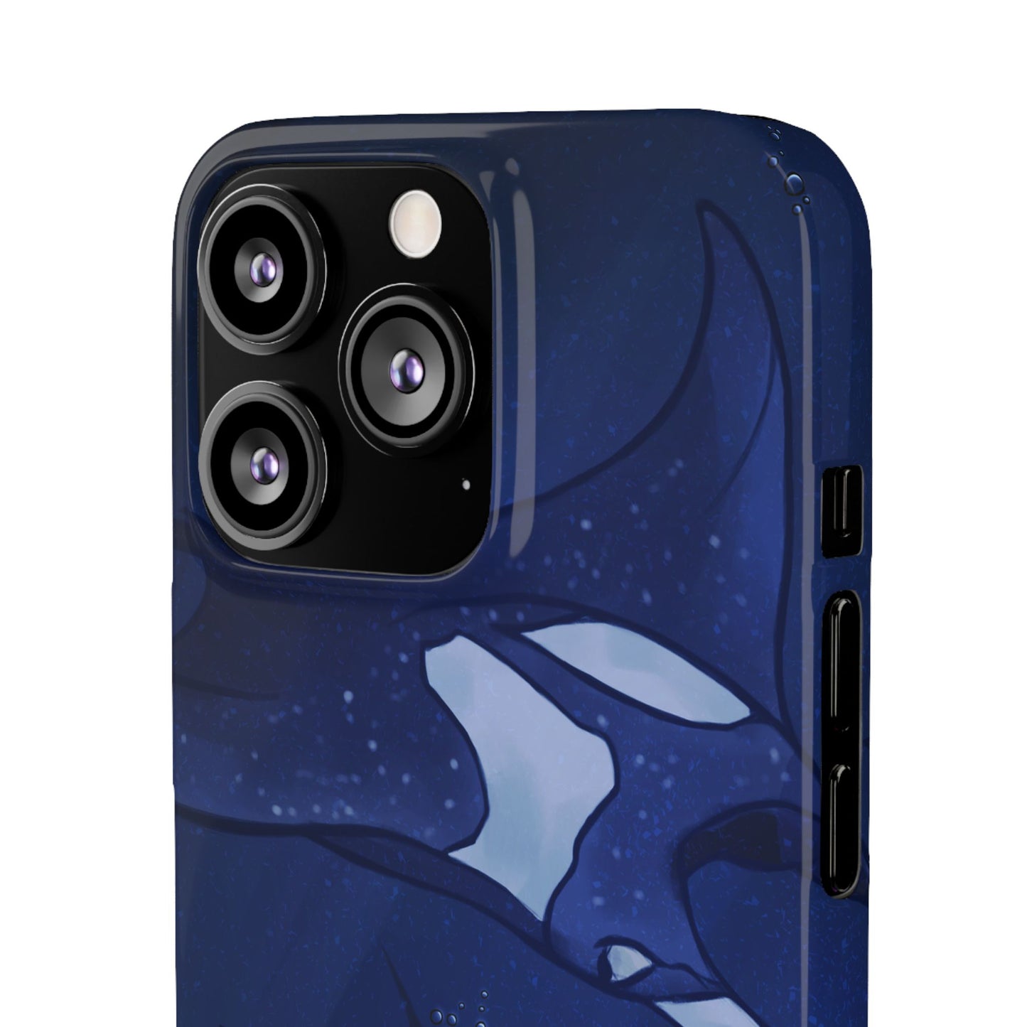 Ocean-Inspired Snap Case | Vibrant Manta Ray design