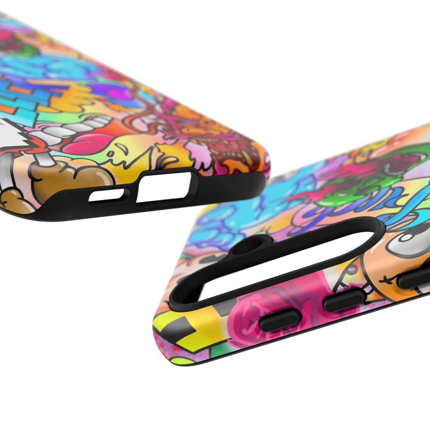 Vibrant Tough Phone Case - Funky Art Design for Gamers & Art Lovers