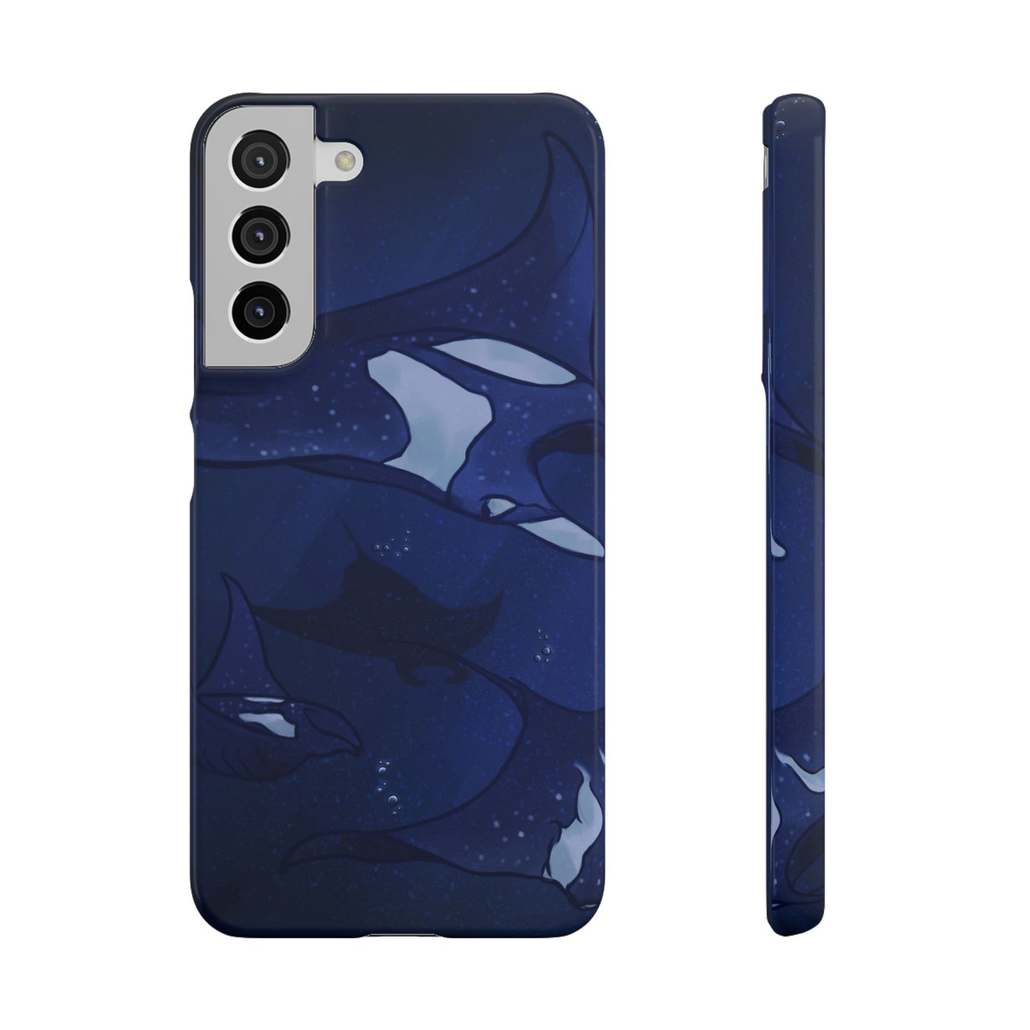 Ocean-Inspired Snap Case | Vibrant Manta Ray design