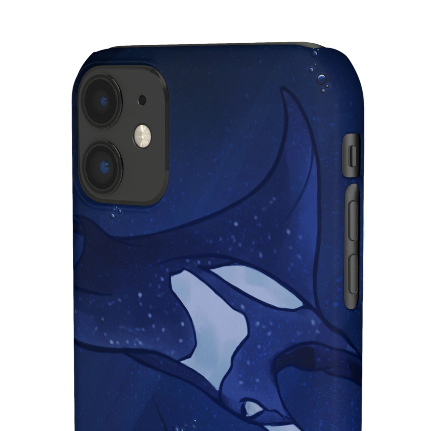 Ocean-Inspired Snap Case | Vibrant Manta Ray design
