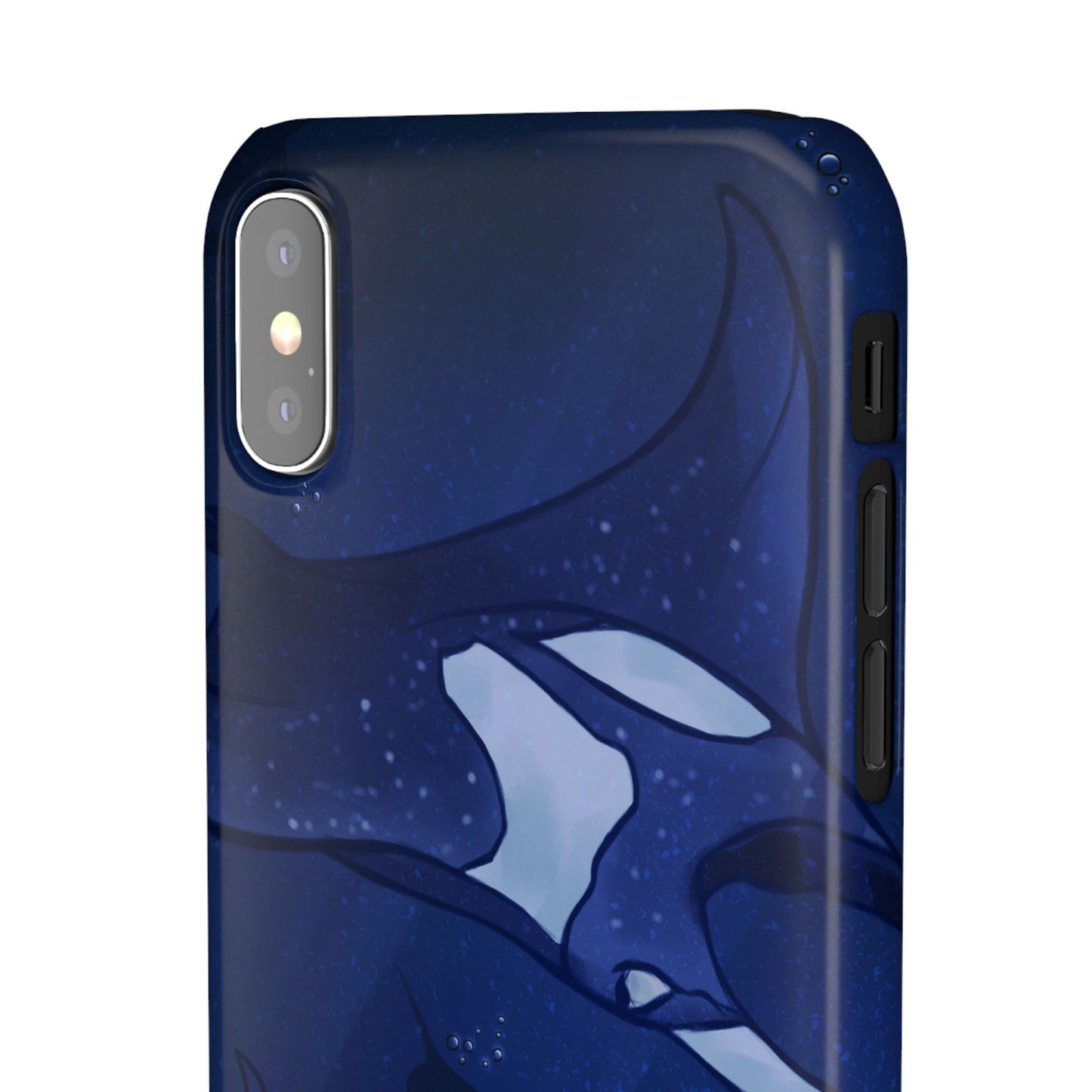 Ocean-Inspired Snap Case | Vibrant Manta Ray design