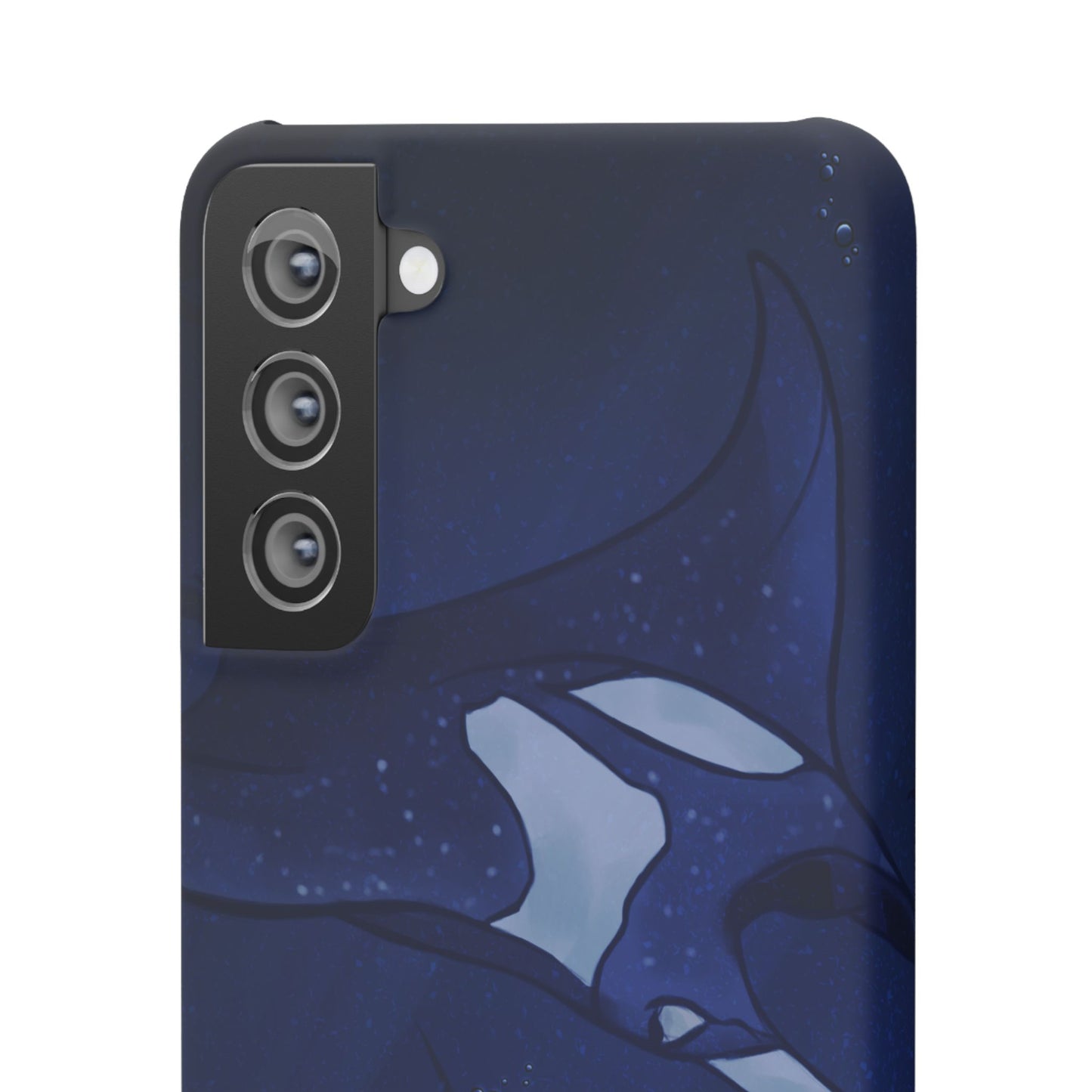 Ocean-Inspired Snap Case | Vibrant Manta Ray design