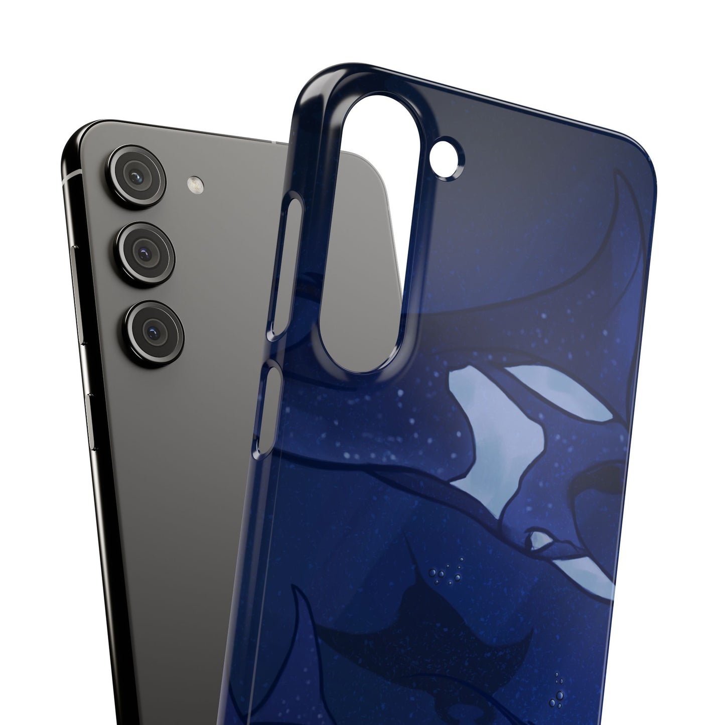 Ocean-Inspired Snap Case | Vibrant Manta Ray design