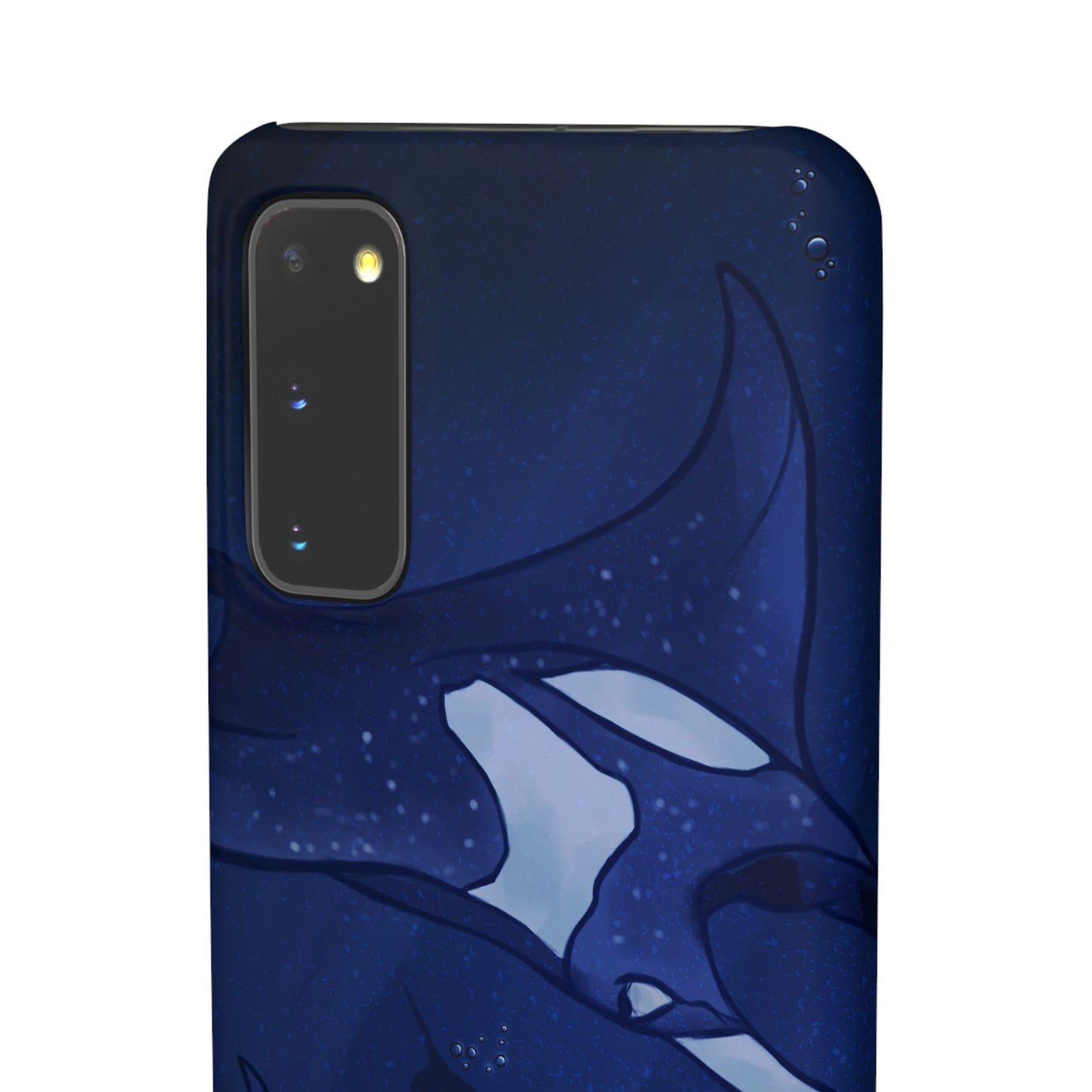 Ocean-Inspired Snap Case | Vibrant Manta Ray design