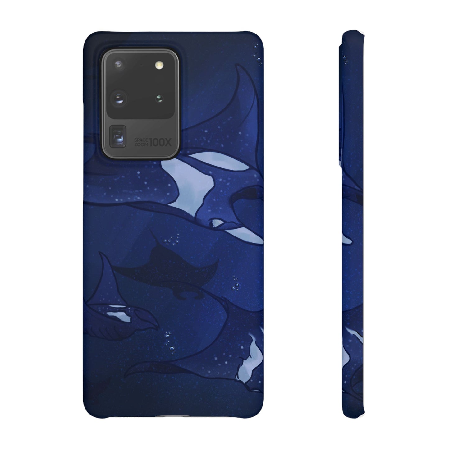 Ocean-Inspired Snap Case | Vibrant Manta Ray design