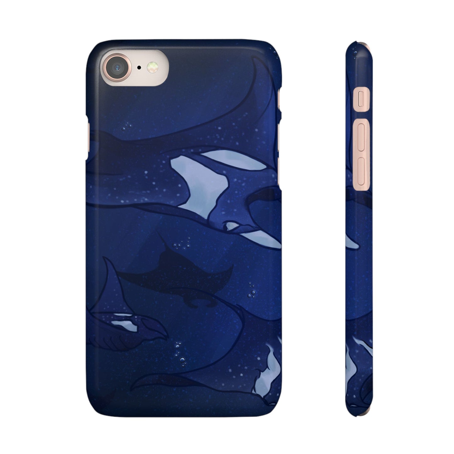 Ocean-Inspired Snap Case | Vibrant Manta Ray design