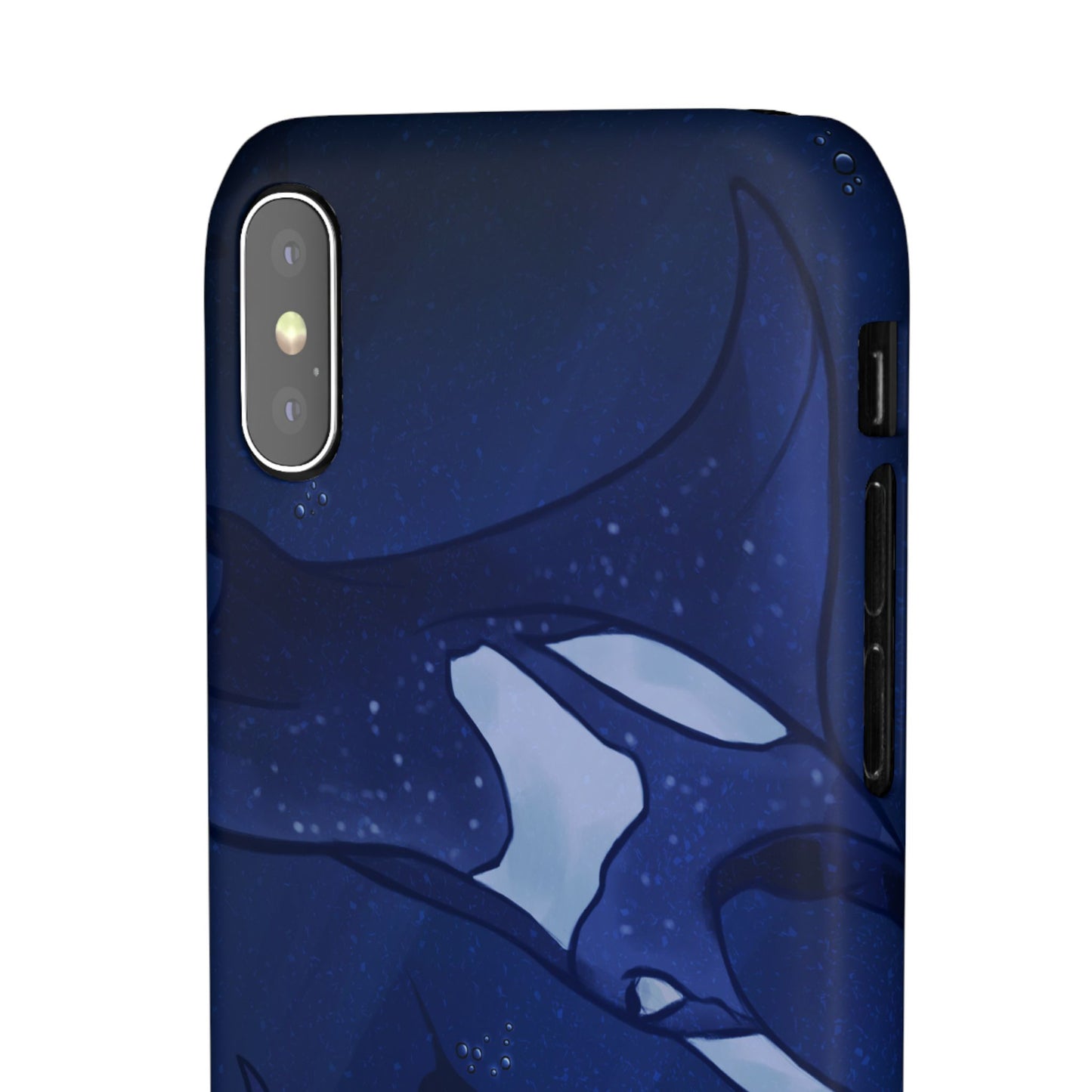 Ocean-Inspired Snap Case | Vibrant Manta Ray design