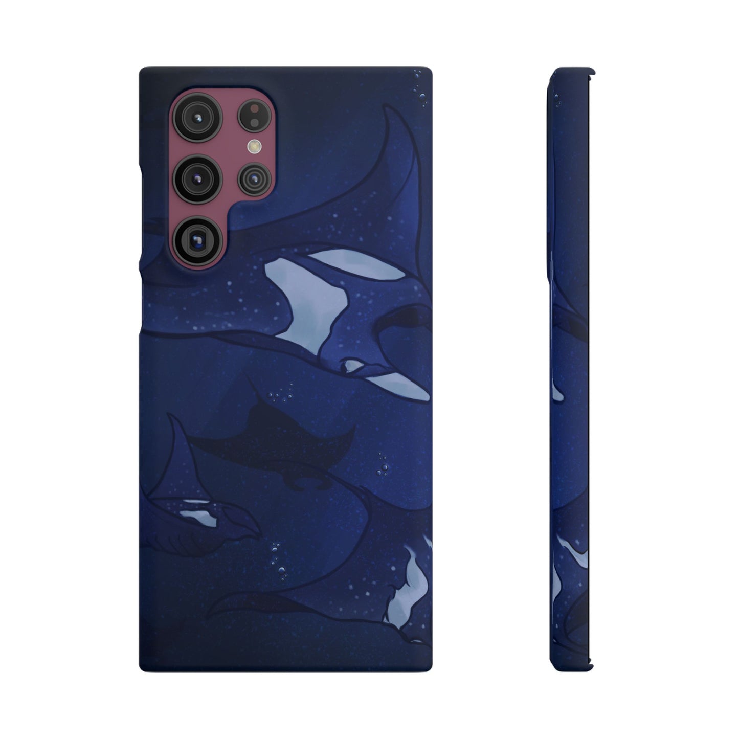 Ocean-Inspired Snap Case | Vibrant Manta Ray design