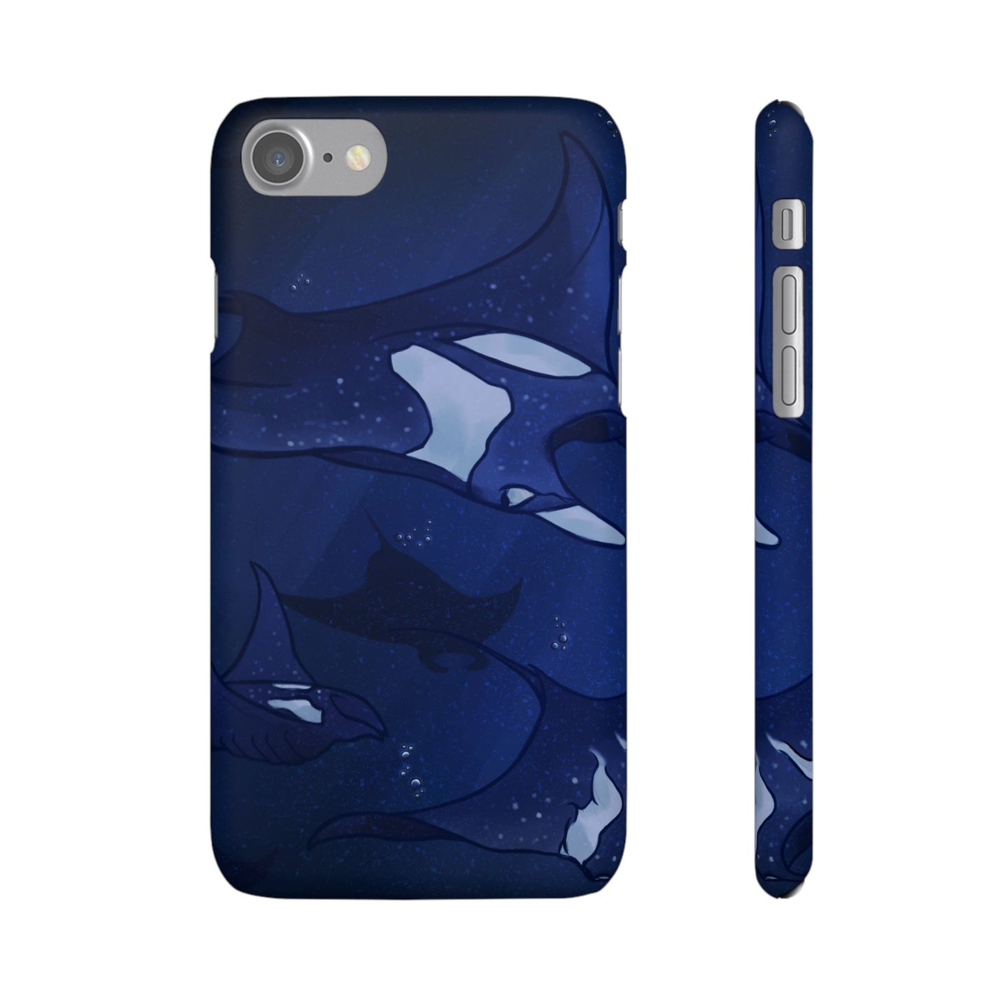 Ocean-Inspired Snap Case | Vibrant Manta Ray design
