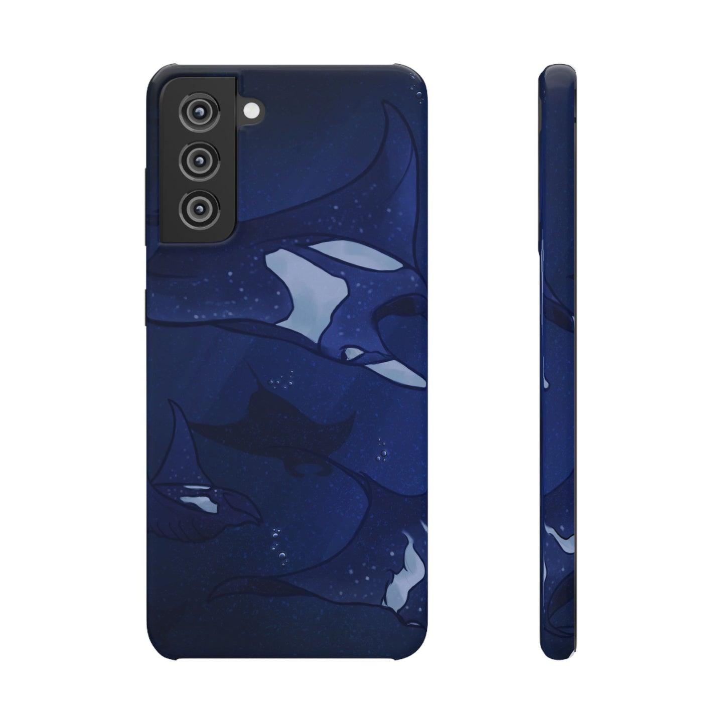 Ocean-Inspired Snap Case | Vibrant Manta Ray design