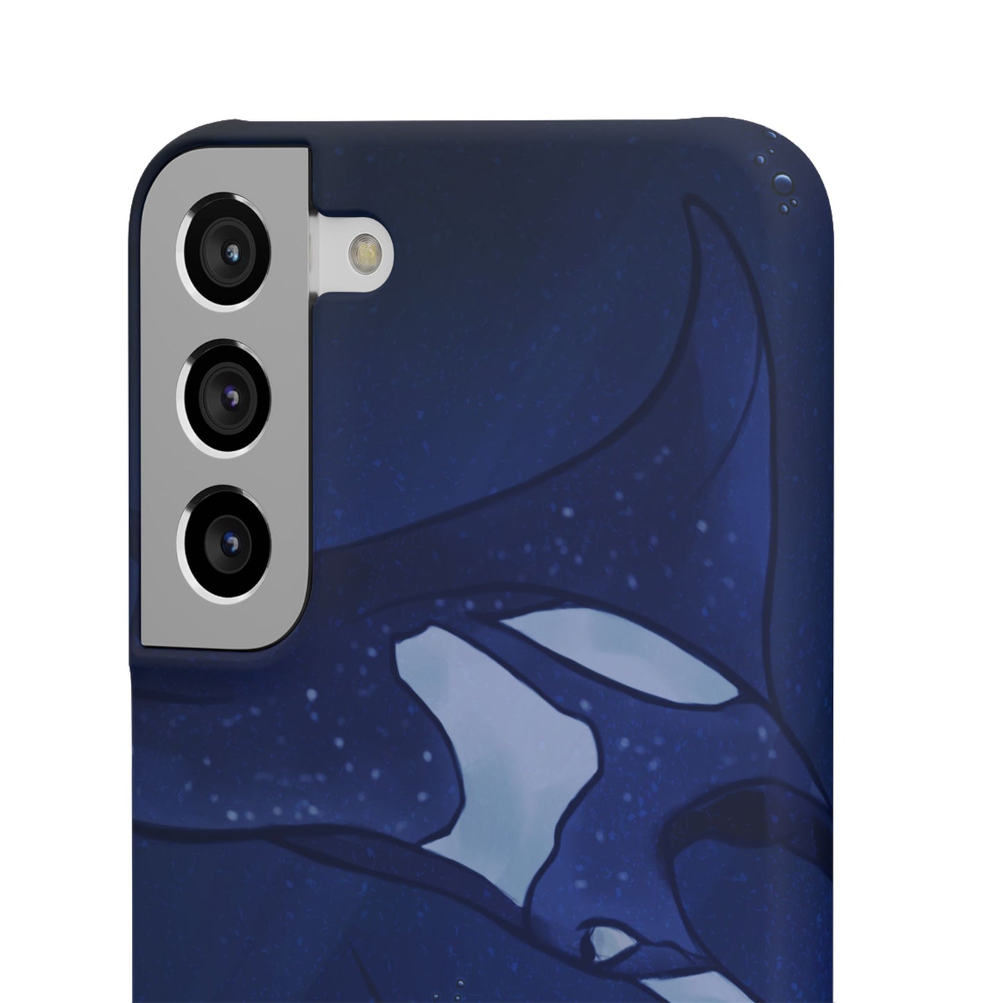 Ocean-Inspired Snap Case | Vibrant Manta Ray design