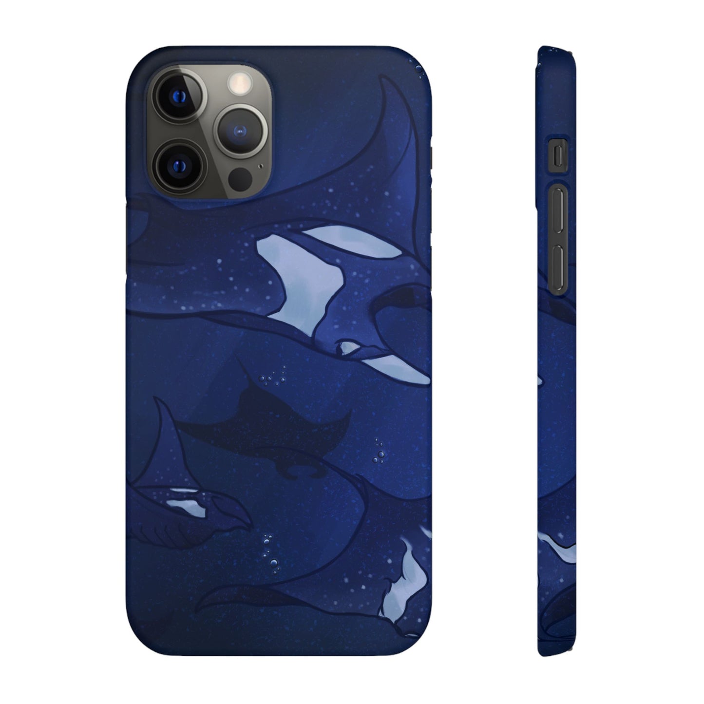 Ocean-Inspired Snap Case | Vibrant Manta Ray design