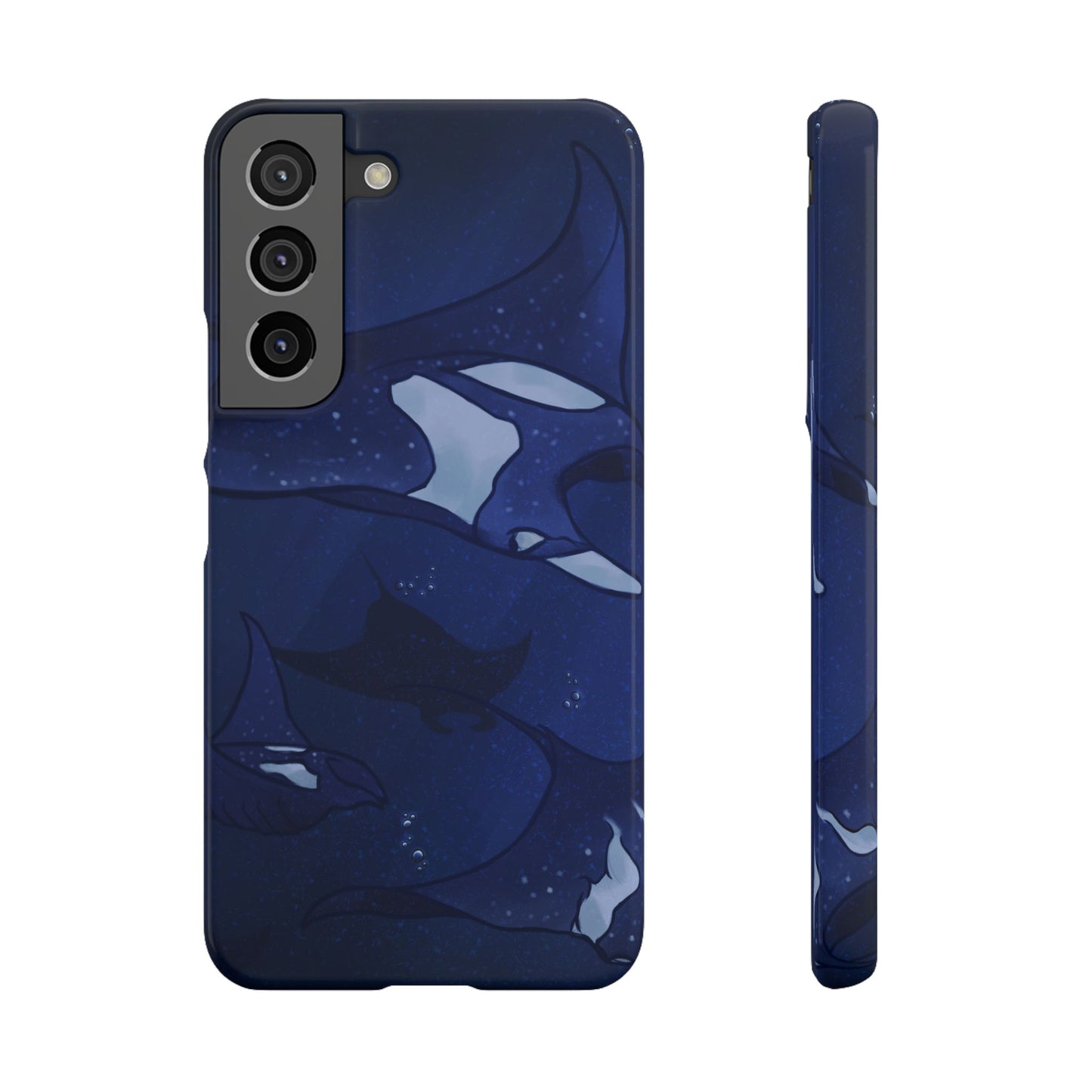 Ocean-Inspired Snap Case | Vibrant Manta Ray design