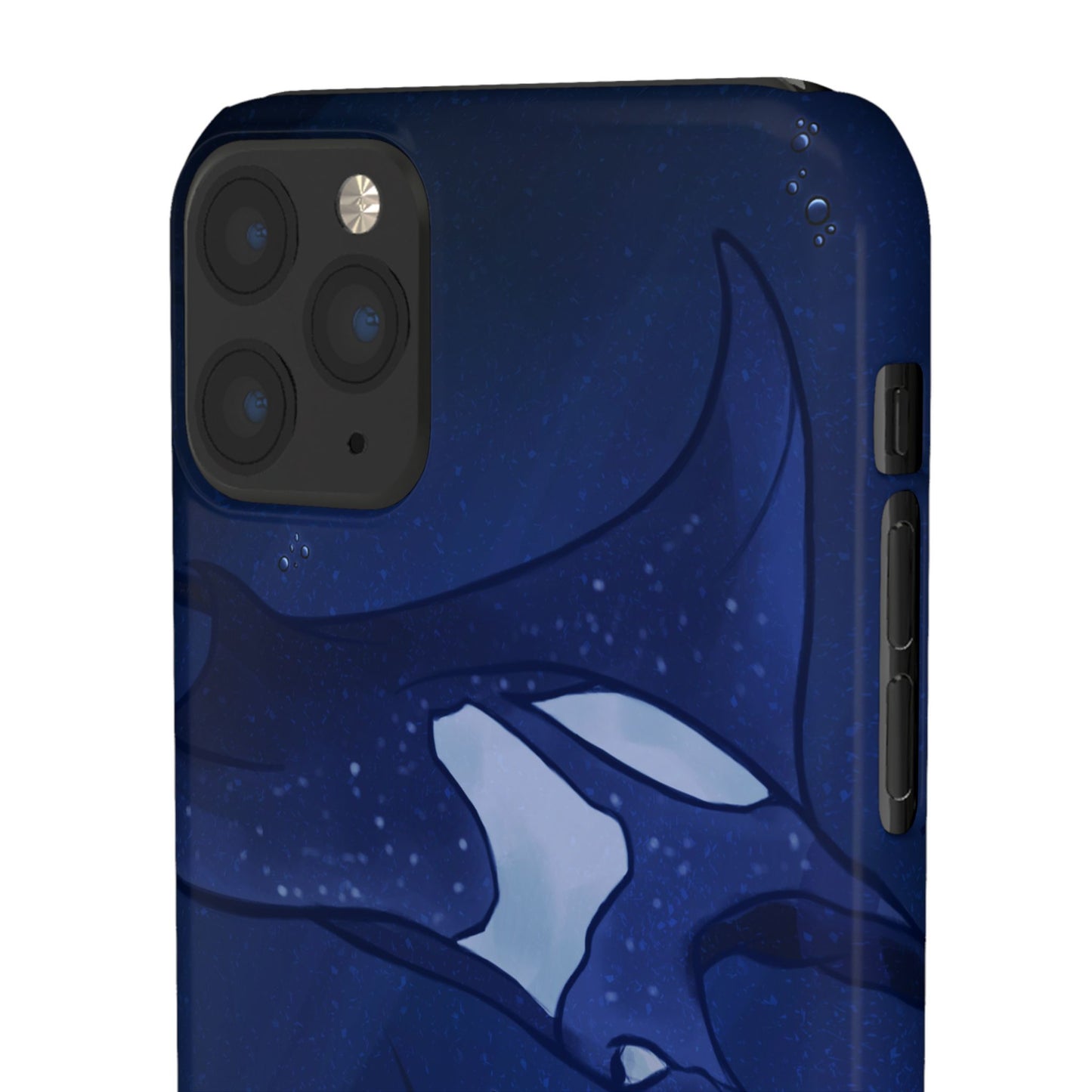 Ocean-Inspired Snap Case | Vibrant Manta Ray design