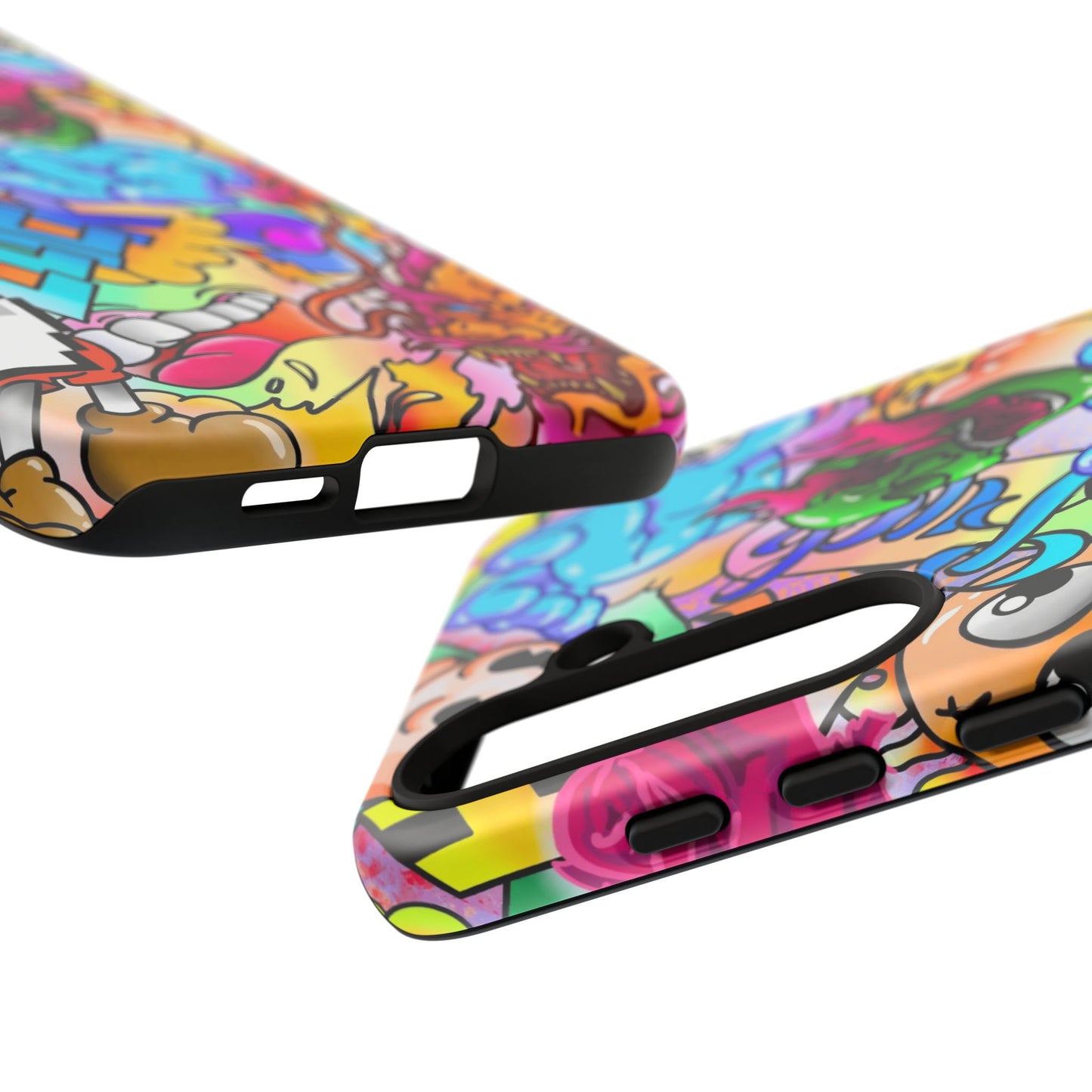 Vibrant Tough Phone Case - Funky Art Design for Gamers & Art Lovers