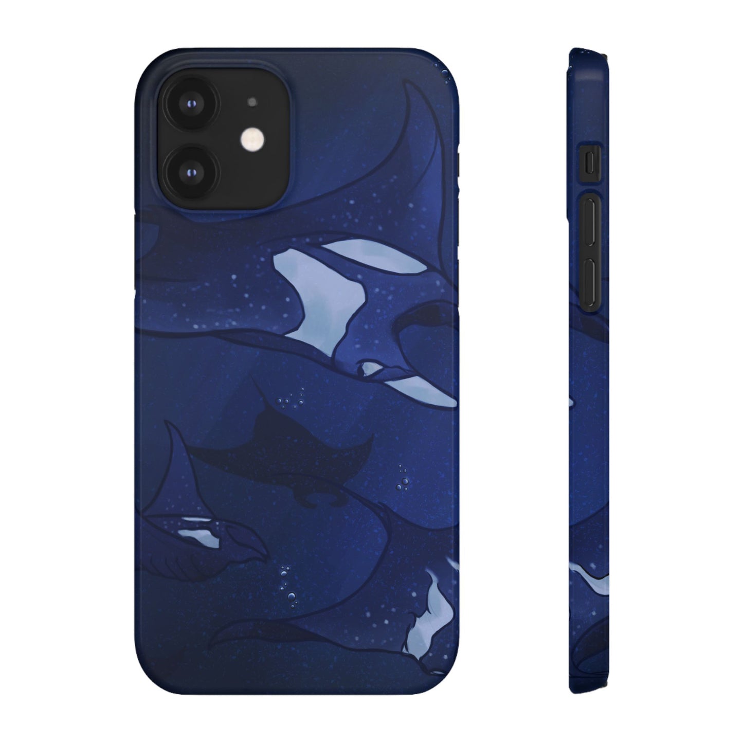 Ocean-Inspired Snap Case | Vibrant Manta Ray design