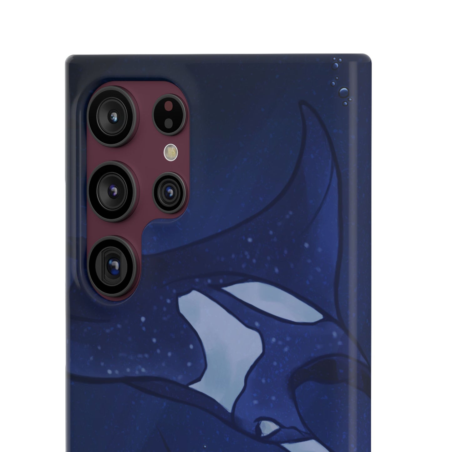 Ocean-Inspired Snap Case | Vibrant Manta Ray design