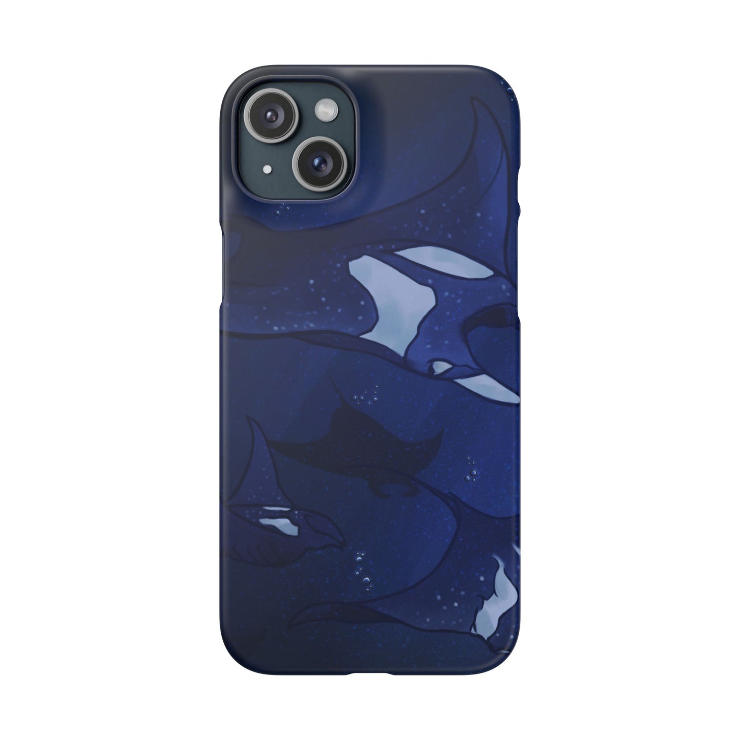Ocean-Inspired Snap Case | Vibrant Manta Ray design