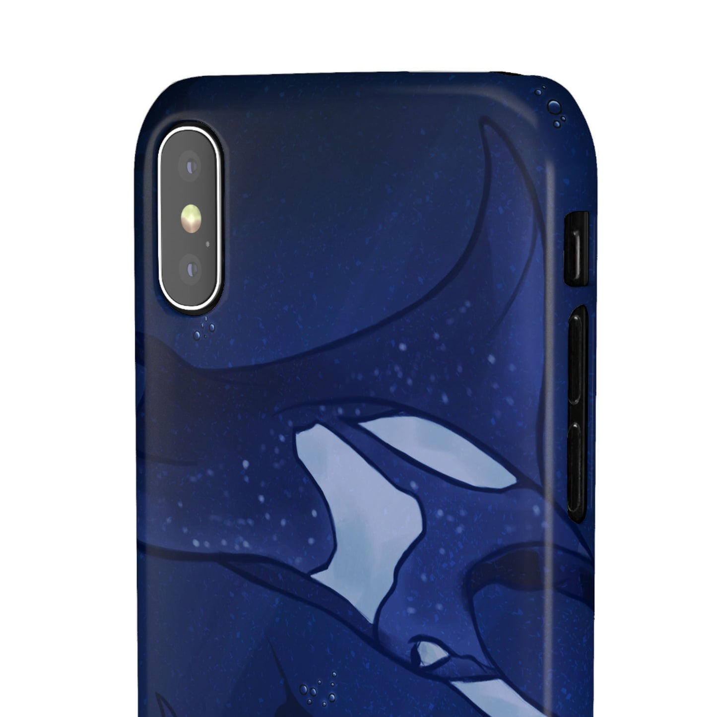 Ocean-Inspired Snap Case | Vibrant Manta Ray design