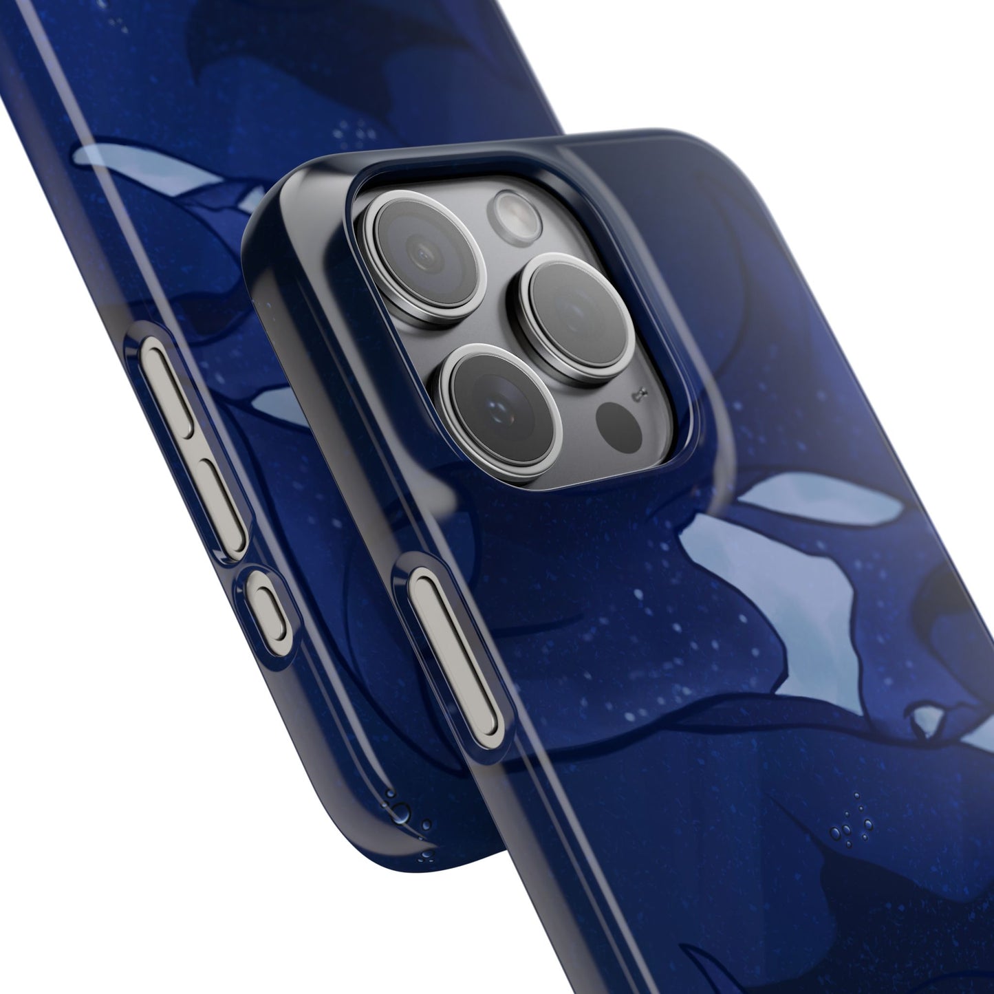 Ocean-Inspired Snap Case | Vibrant Manta Ray design