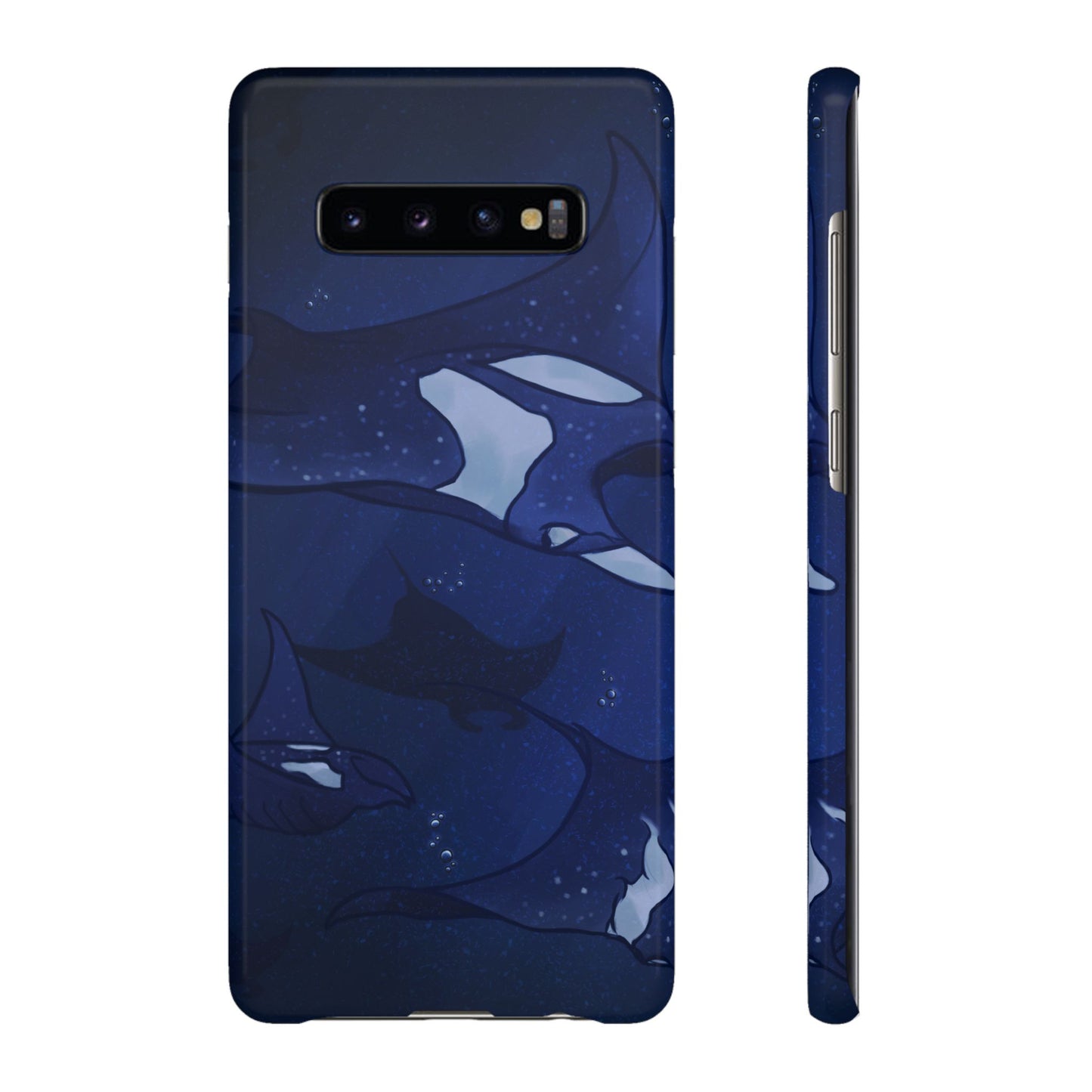 Ocean-Inspired Snap Case | Vibrant Manta Ray design