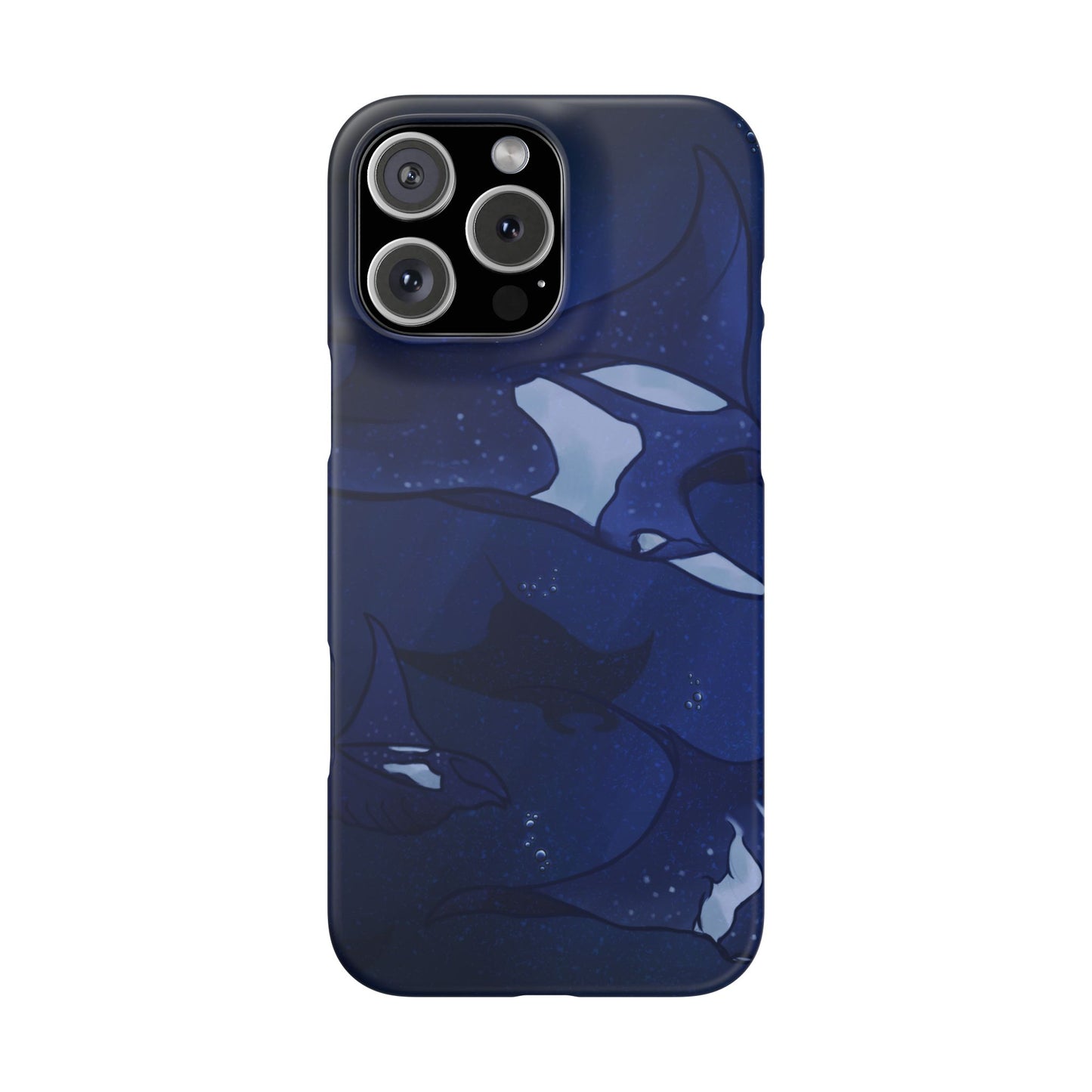 Ocean-Inspired Snap Case | Vibrant Manta Ray design