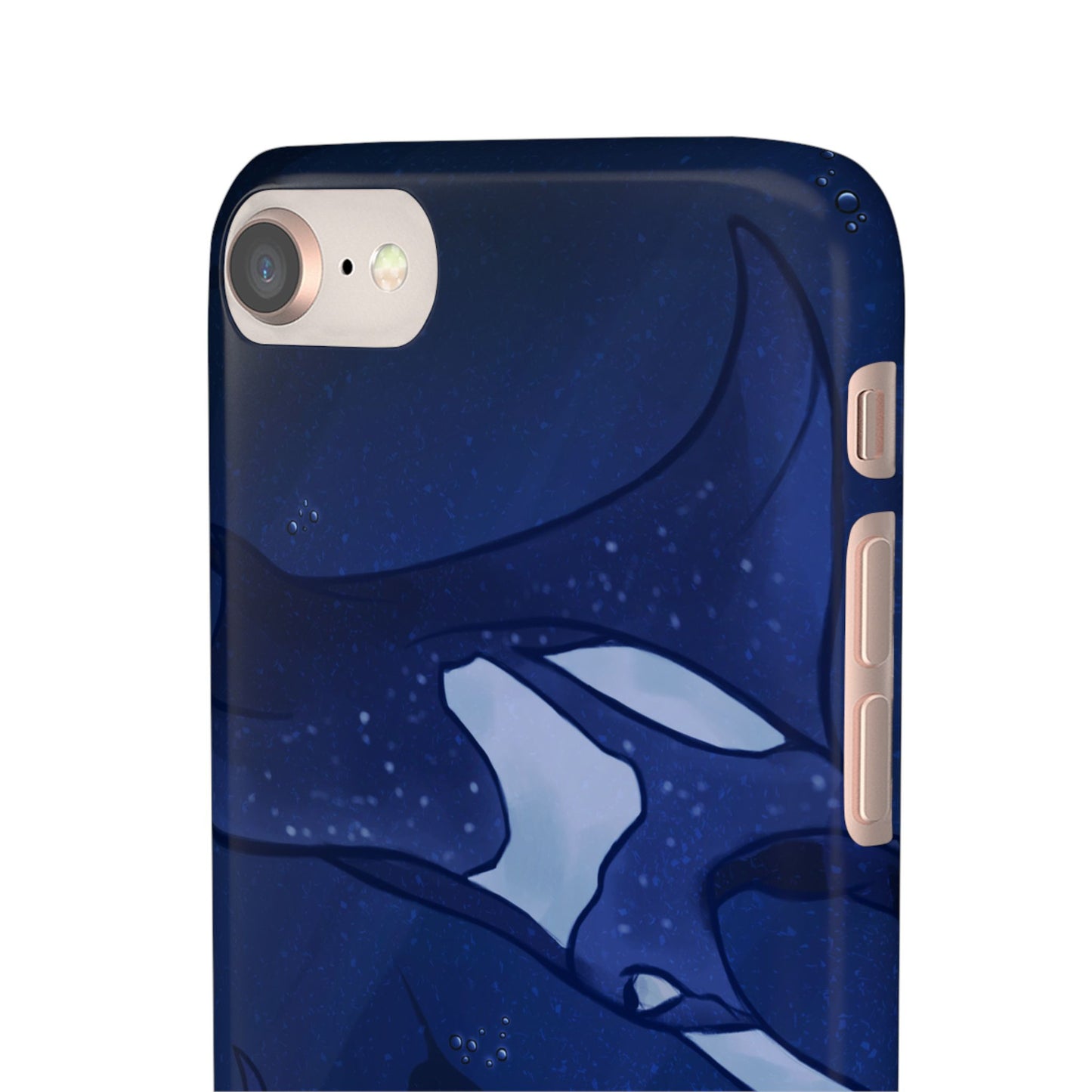 Ocean-Inspired Snap Case | Vibrant Manta Ray design