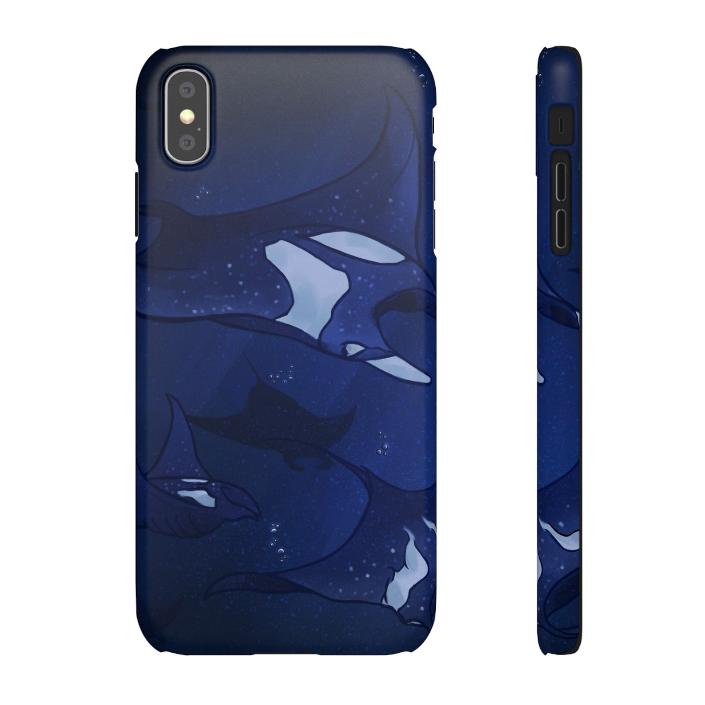 Ocean-Inspired Snap Case | Vibrant Manta Ray design