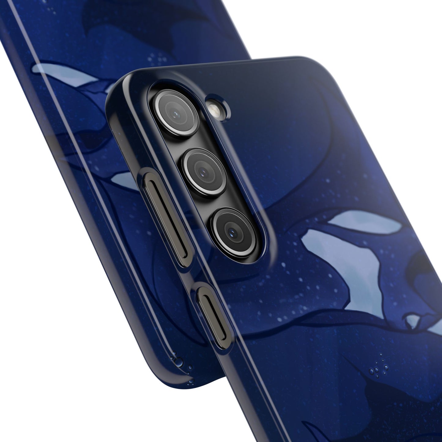 Ocean-Inspired Snap Case | Vibrant Manta Ray design