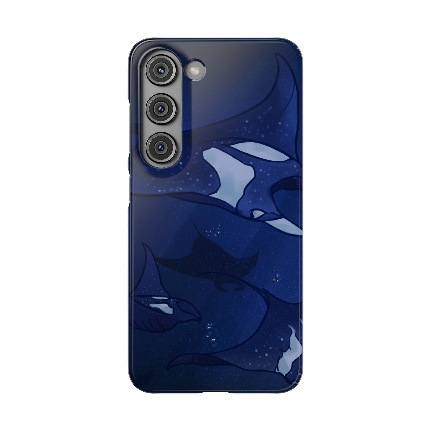 Ocean-Inspired Snap Case | Vibrant Manta Ray design