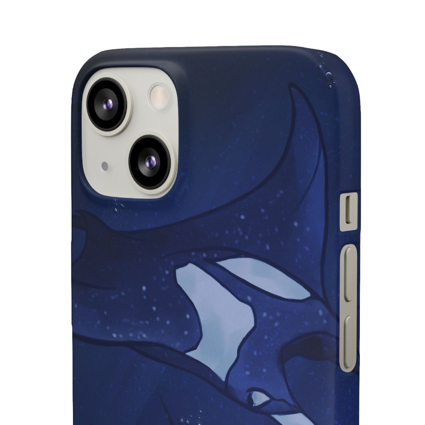 Ocean-Inspired Snap Case | Vibrant Manta Ray design