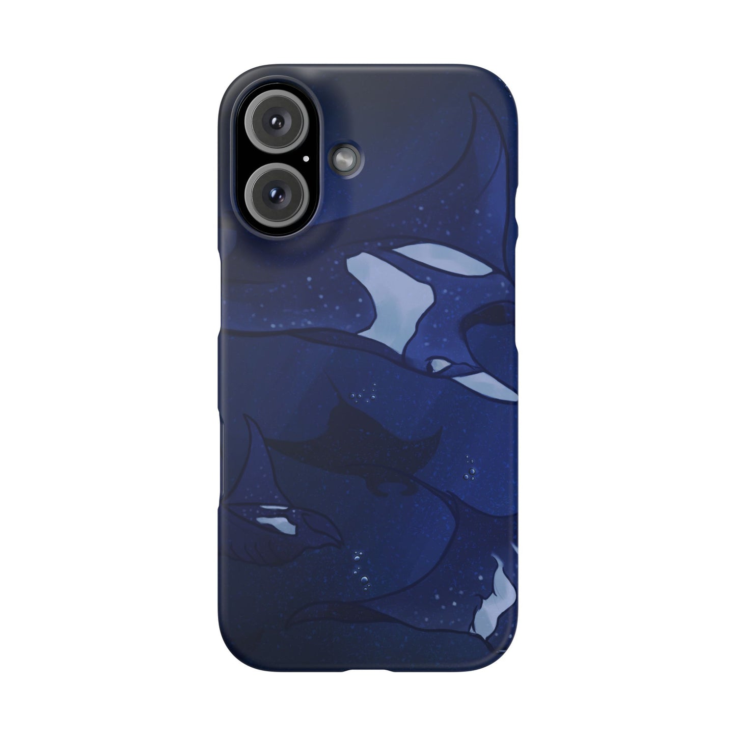 Ocean-Inspired Snap Case | Vibrant Manta Ray design