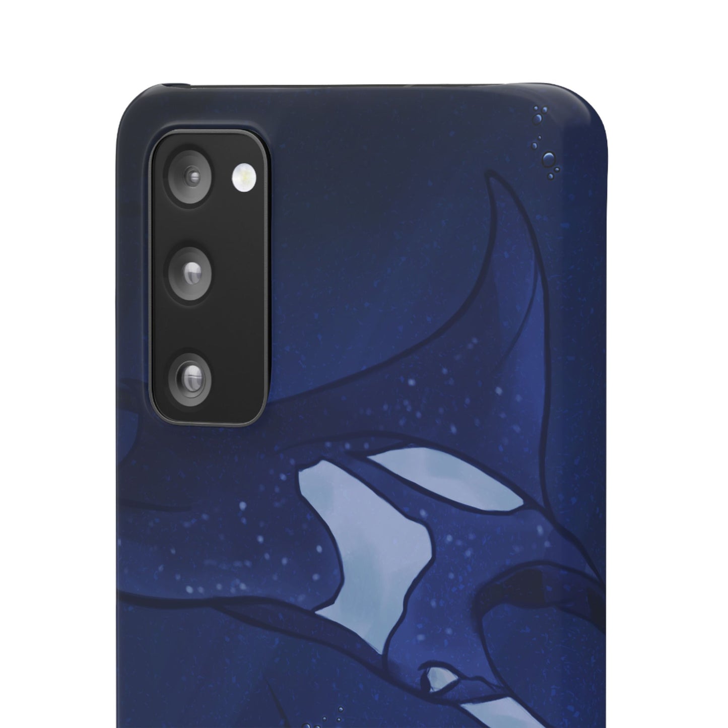 Ocean-Inspired Snap Case | Vibrant Manta Ray design