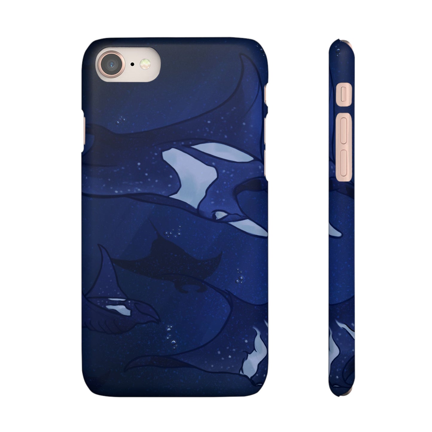 Ocean-Inspired Snap Case | Vibrant Manta Ray design