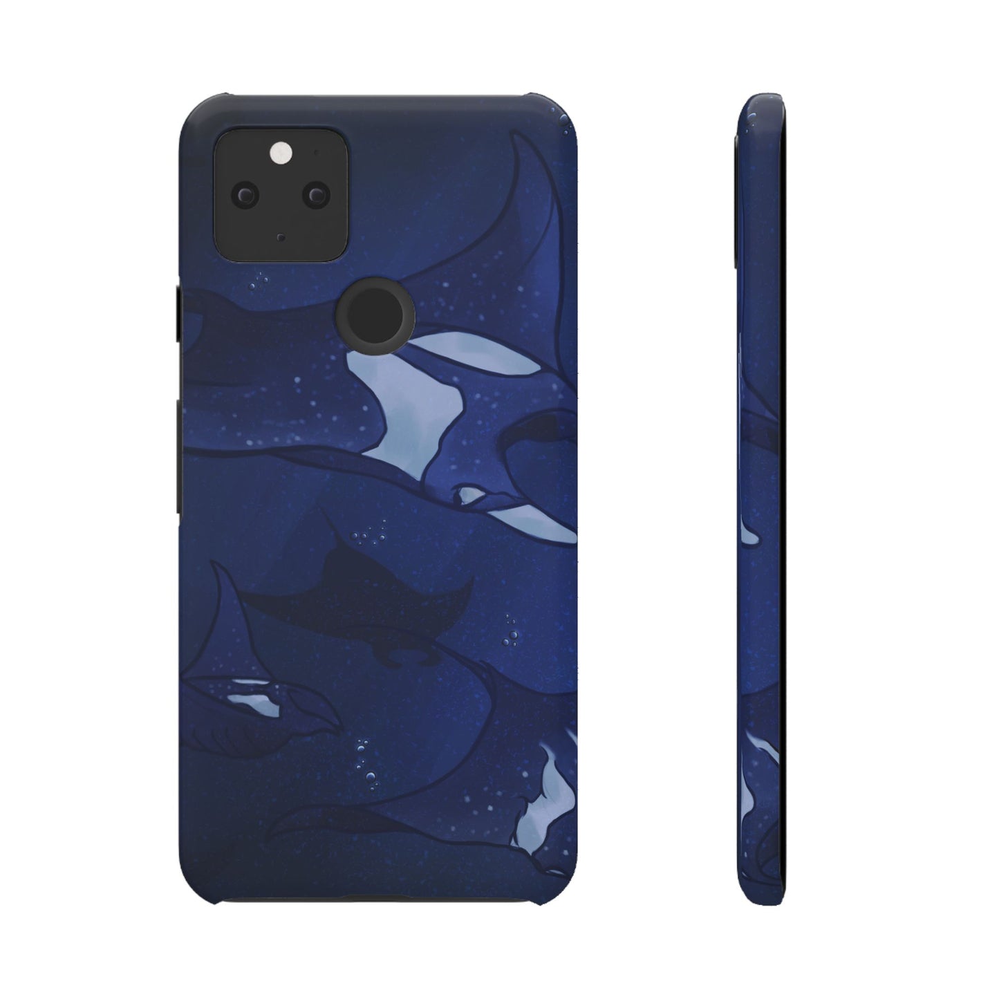 Ocean-Inspired Snap Case | Vibrant Manta Ray design