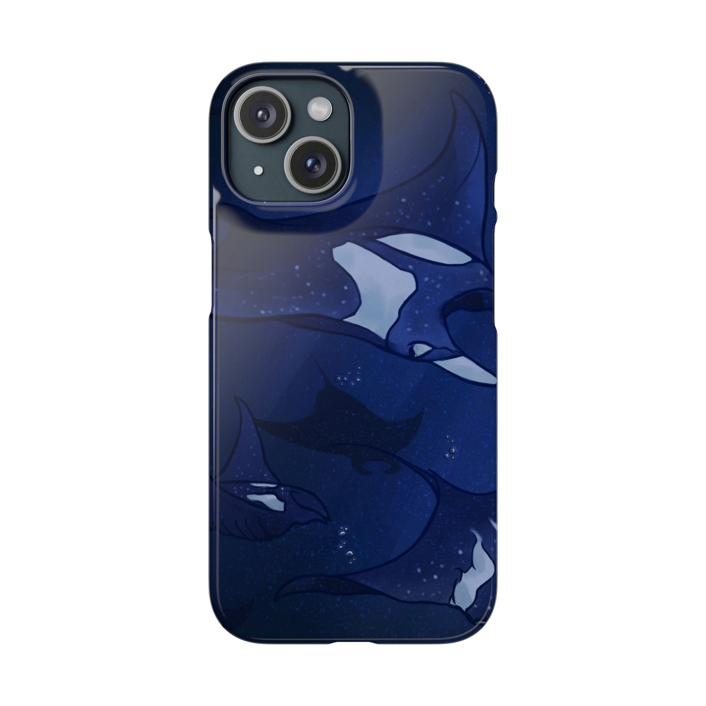 Ocean-Inspired Snap Case | Vibrant Manta Ray design