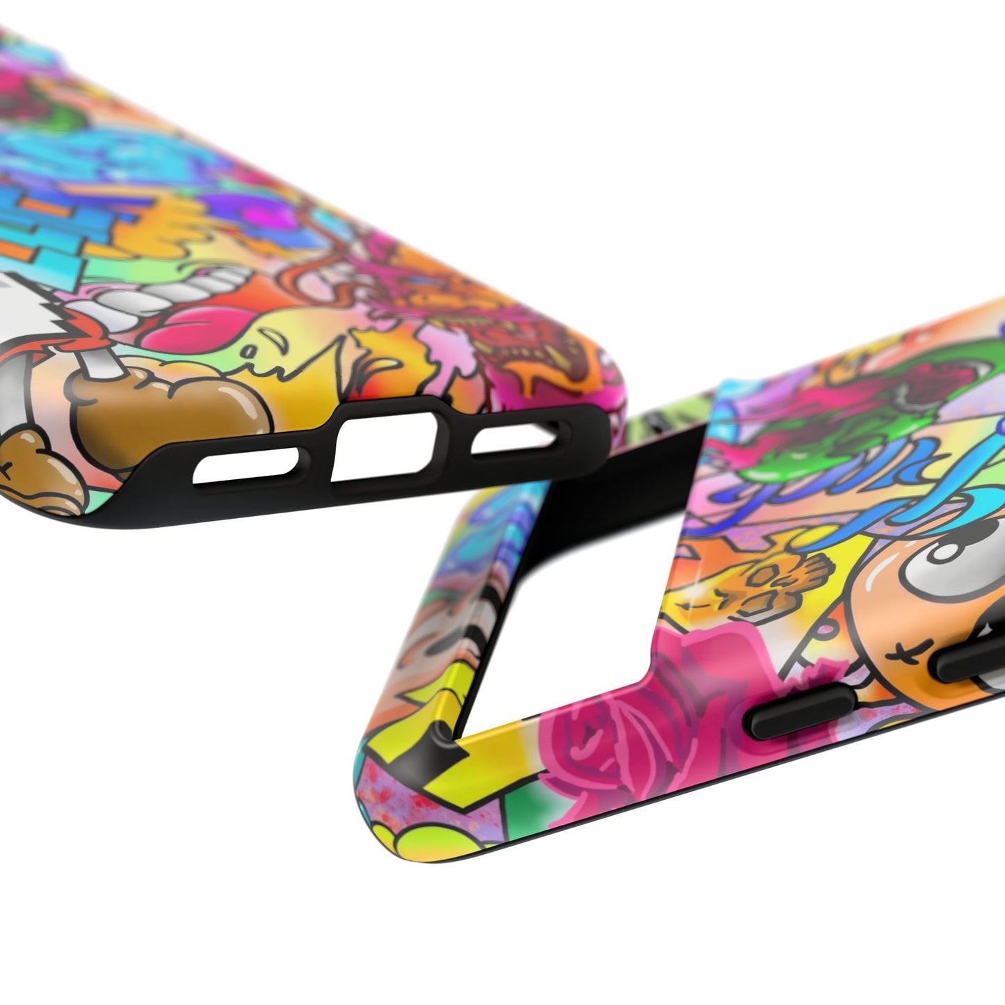 Vibrant Tough Phone Case - Funky Art Design for Gamers & Art Lovers