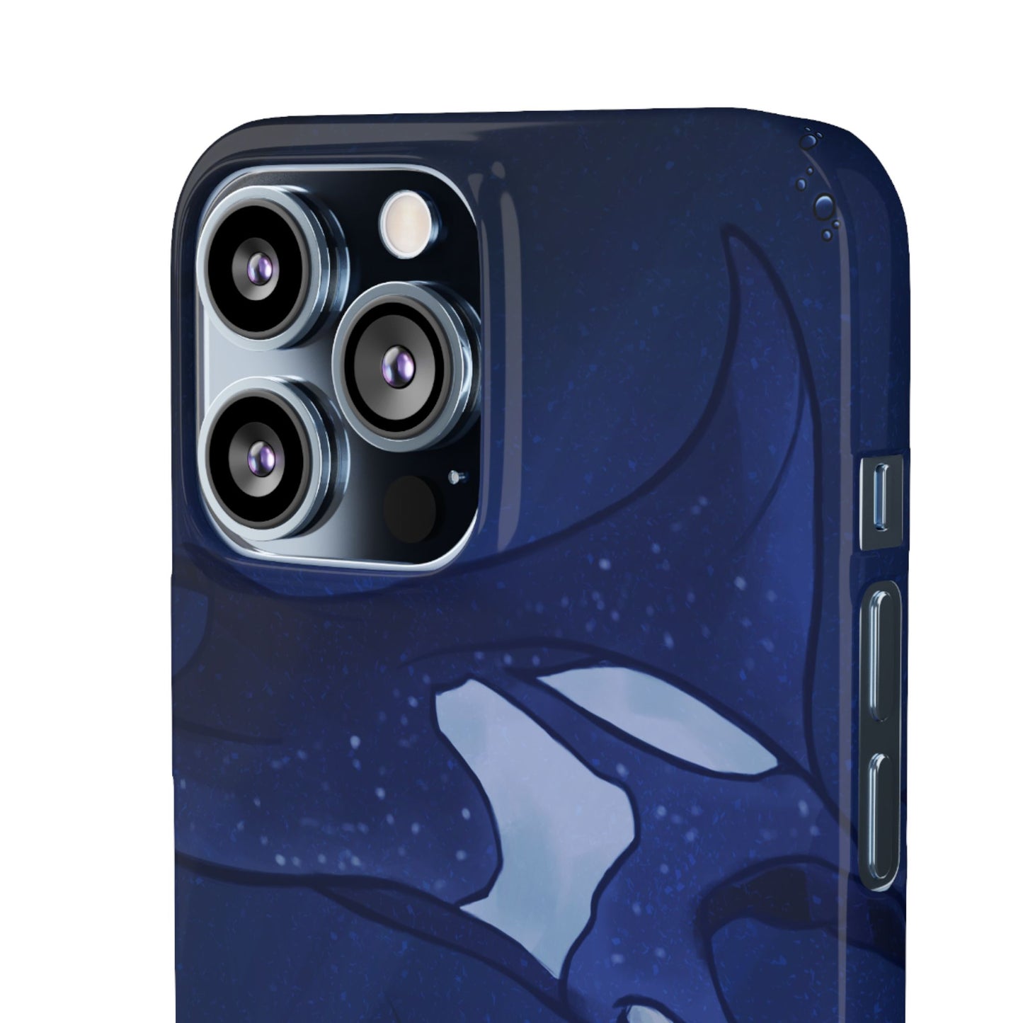 Ocean-Inspired Snap Case | Vibrant Manta Ray design