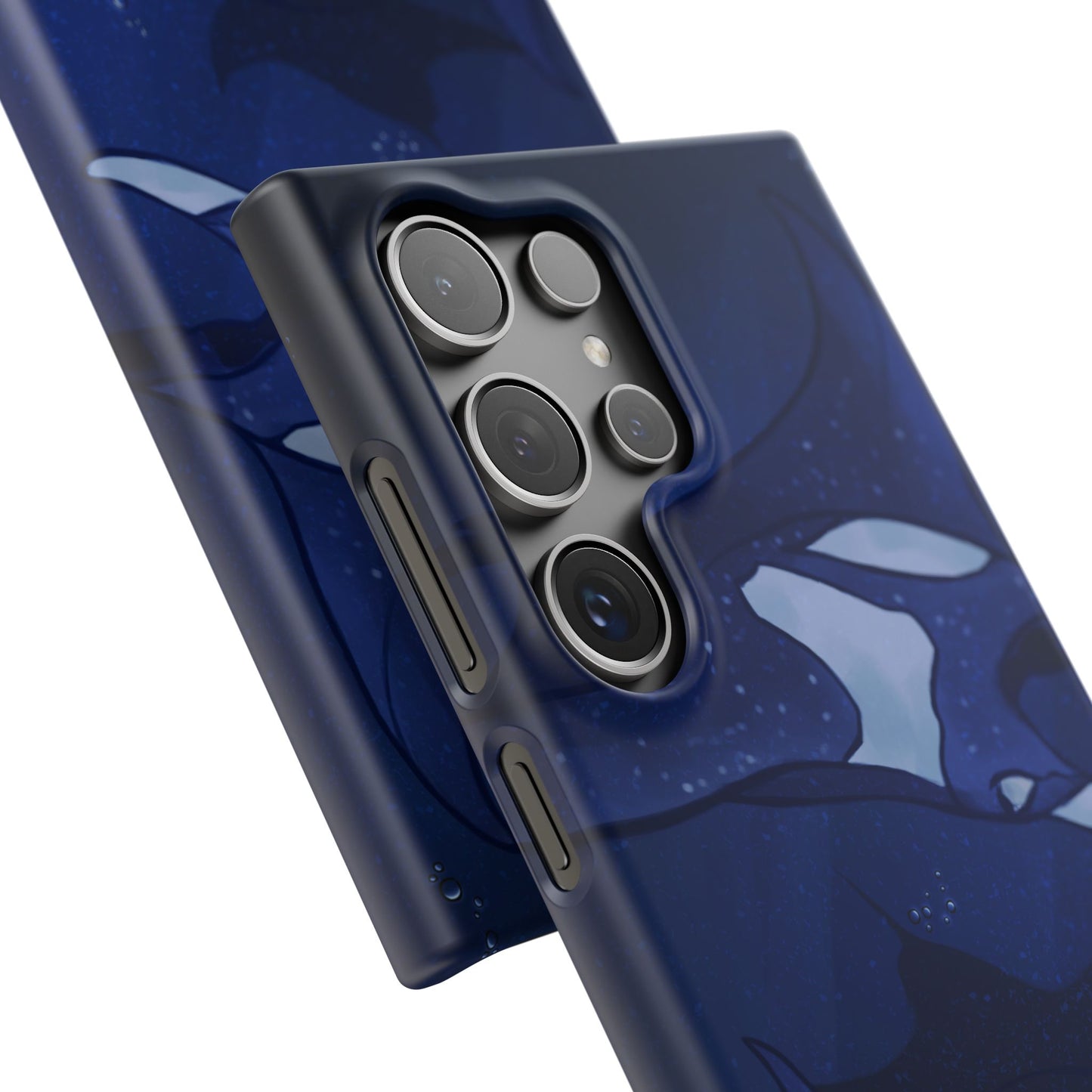 Ocean-Inspired Snap Case | Vibrant Manta Ray design
